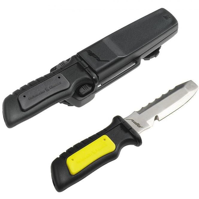Hovedbilde Kniv, Fusilier Hydralloy butt - Gul/svart
