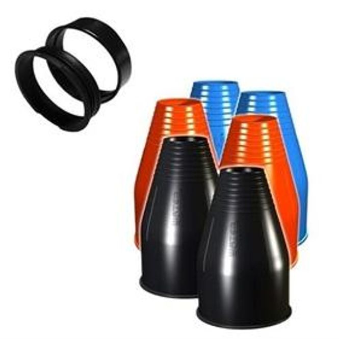 Hovedbilde Ringsett Ovalt Orange silicon, Waterproof