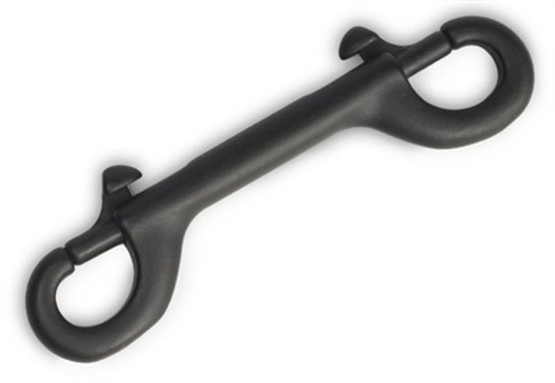 Dobbel Ender Sort 100mm