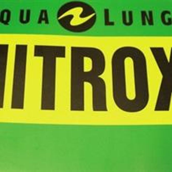 Hovedbilde Klistremerke til flaske, Aqua Lung - Nitrox